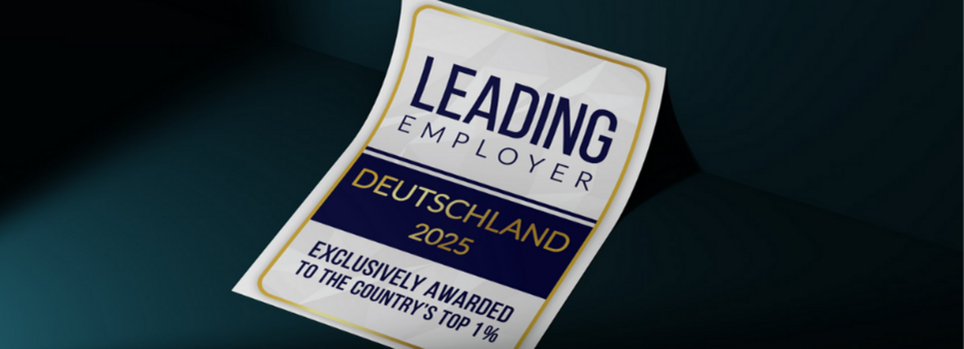 Abbildung des Siegels LEADING EMPLOYER 2025, Quelle: Institute of Research & Data Aggregation GmbH
