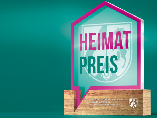 Grafik zum Heimat-Preis (Quelle: Ministerium für Heimat, Kommunales, Bau und Digitalisierung des Landes Nordrhein-Westfalen)
