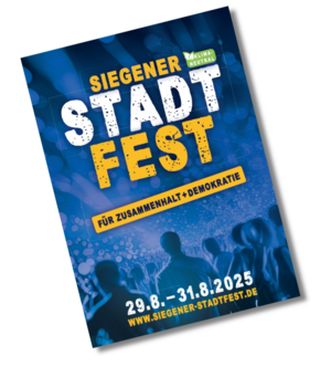 Flyer Siegener Stadtfest 2025
