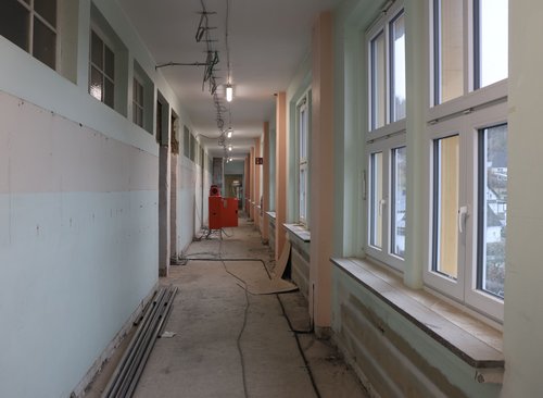 Blick in den künftigen Spielflur. (Foto: Stadt Siegen)