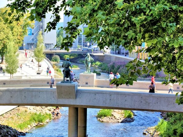 Die städtische Abteilung Umwelt und Klima lädt am Montag, 15. September, zu einem Klima-Spaziergang durch die Innenstadt ein. (Archivfoto: Stadt Siegen)