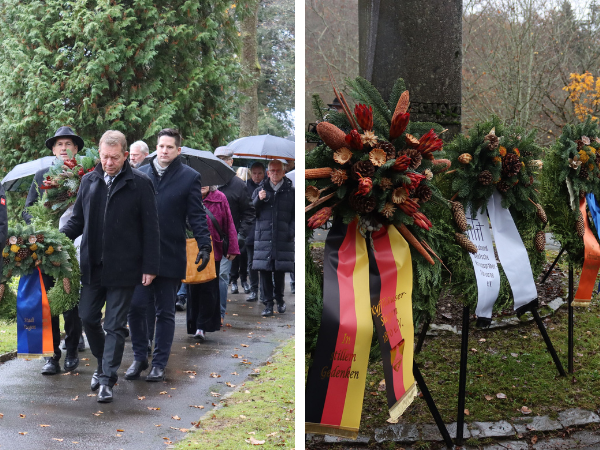 Am vergangenen Sonntag, 17. November, fand die zentrale Gedenkfeier der Stadt Siegen zum Volkstrauertag statt. (Fotos: Stadt Siegen)