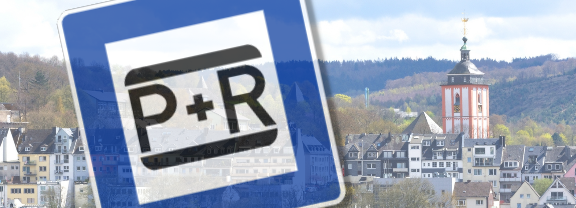 Verkehrsschild "Park and Ride-Anlage (P+R)"